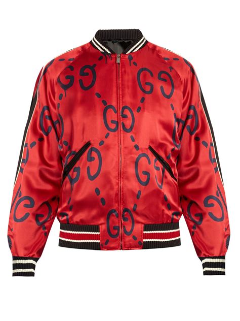 red gucci bomber|Gucci bomber jacket for men.